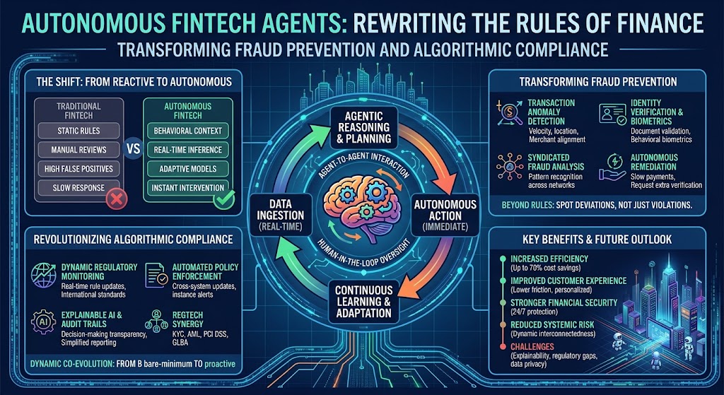 Autonomous Fintech Agents: Transforming Fraud Prevention and Algorithmic Compliance