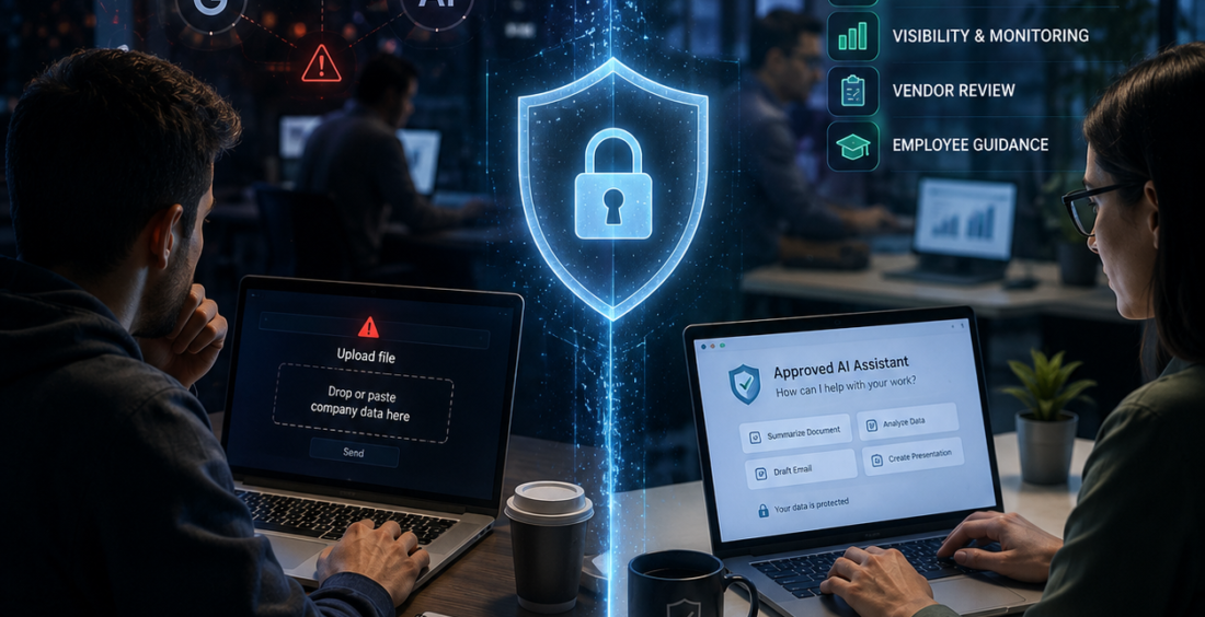Shadow AI cybersecurity risk in the workplace