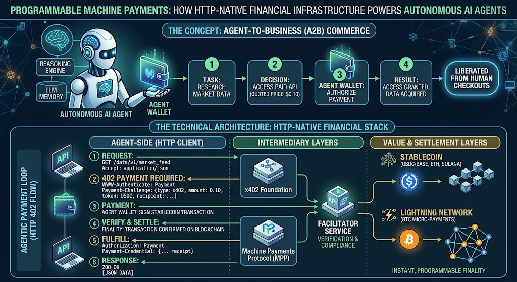 Programmable Machine Payments: How HTTP-Native Financial Infrastructure Powers Autonomous AI Agents